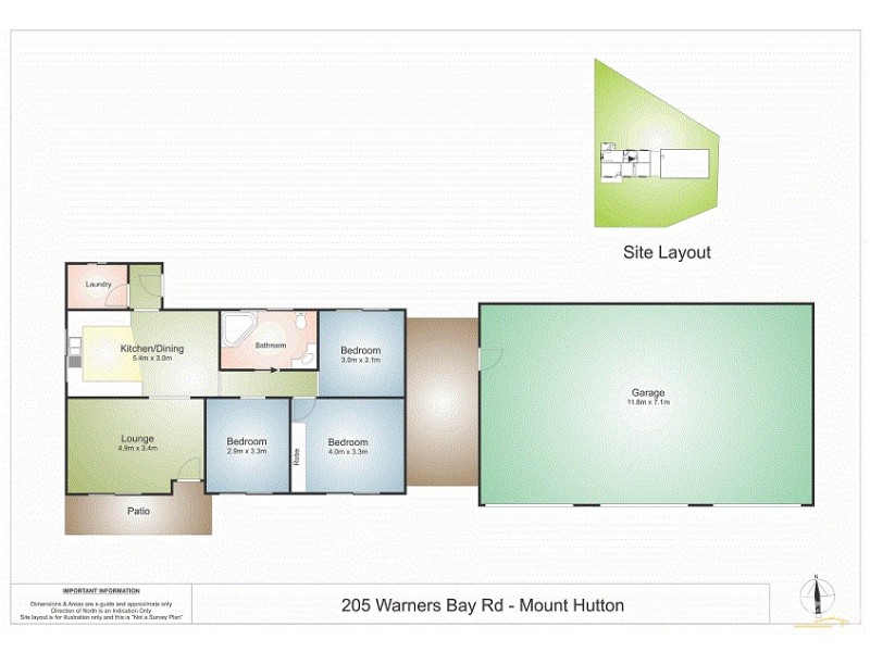 205 Warners Bay Road, Mount Hutton NSW 2290 Floorplan