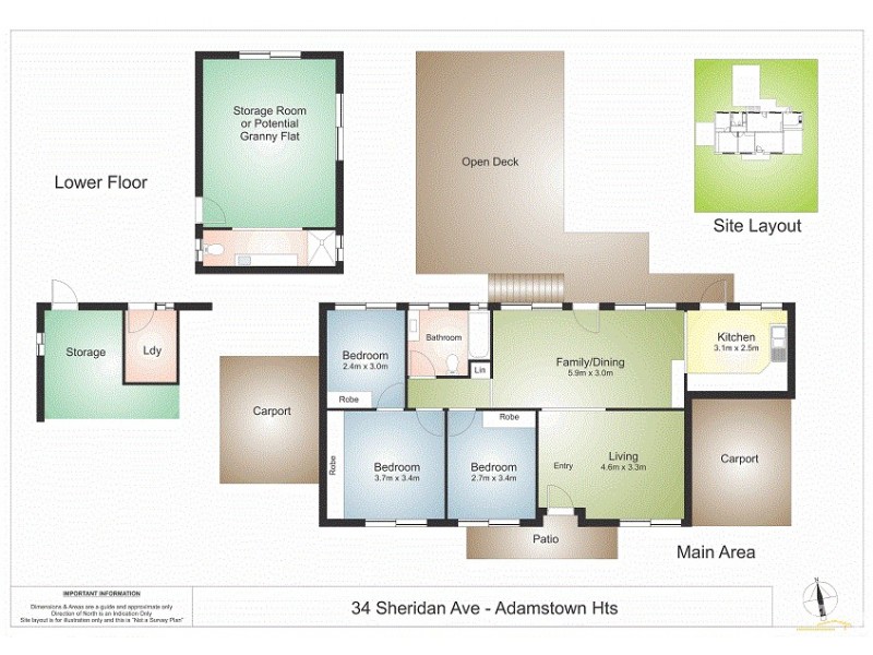 34 Sheridan Avenue, Adamstown Heights NSW 2289 Floorplan