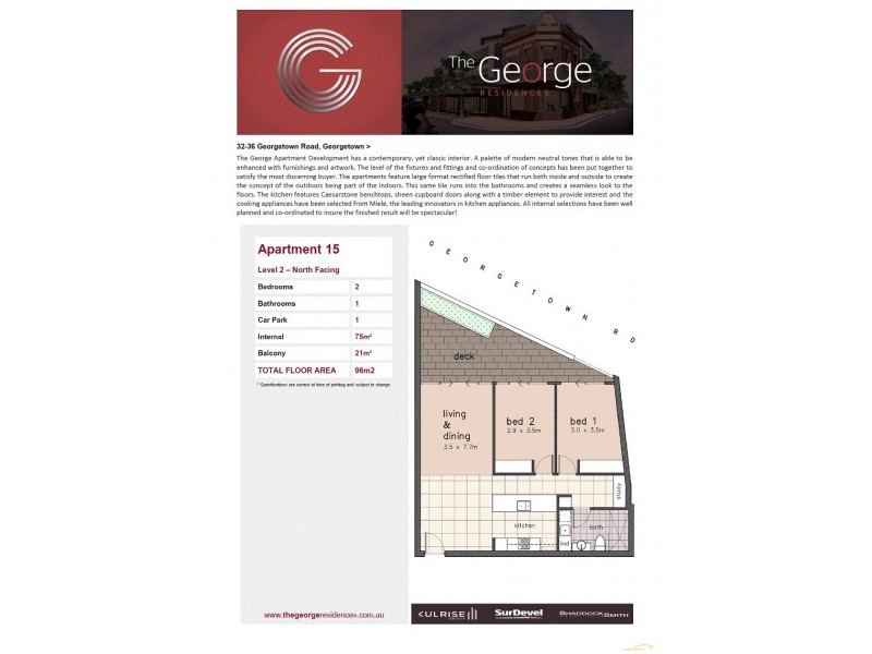 LOT 15-204/38 Georgetown Road, Georgetown NSW 2298 Floorplan