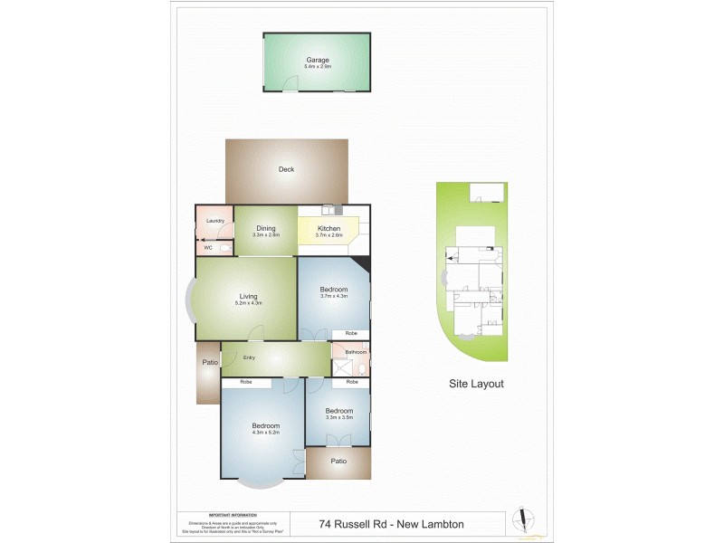 74 Russell Road, New Lambton NSW 2305 Floorplan