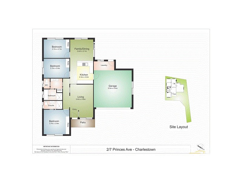 2/7 Princes Avenue, Charlestown NSW 2290 Floorplan