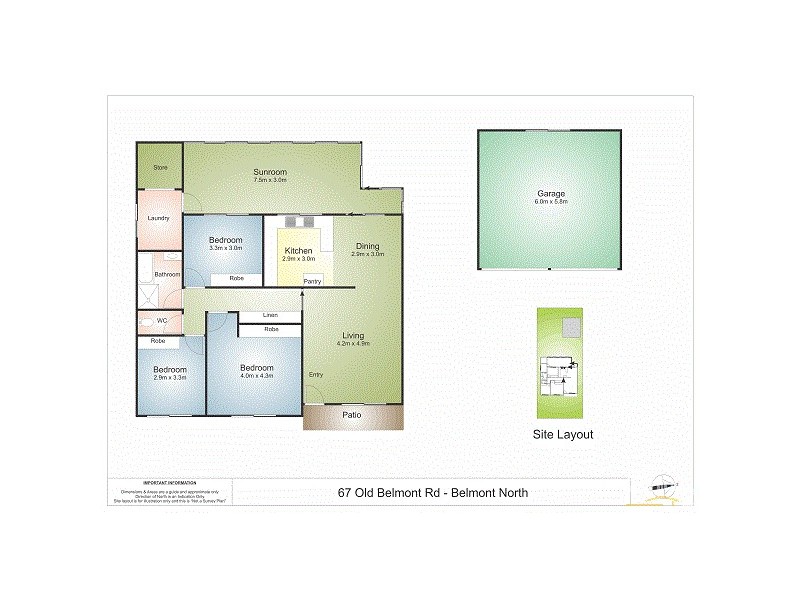 67 Old Belmont Road, Belmont North NSW 2280 Floorplan