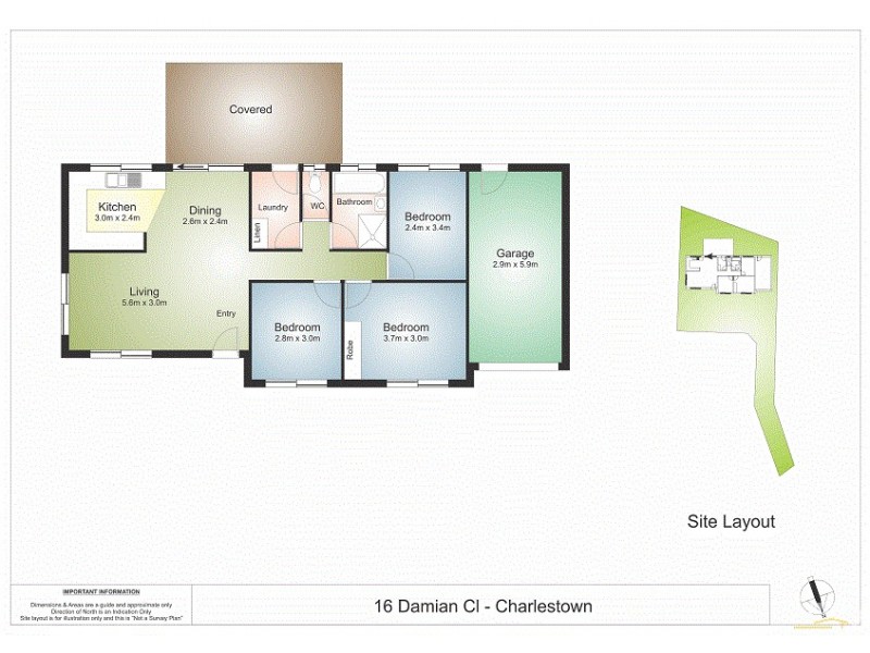 16 Damian Close, Charlestown NSW 2290 Floorplan