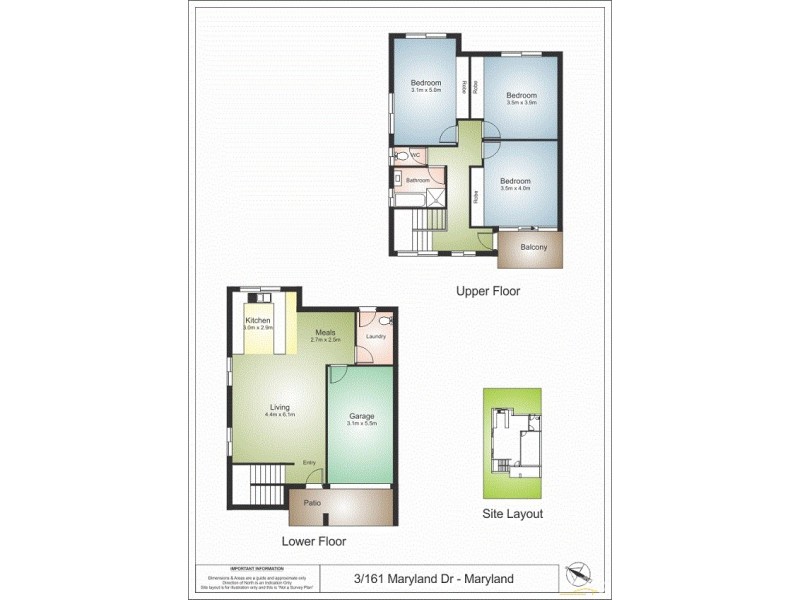 3/161 Maryland Drive, Maryland NSW 2287 Floorplan