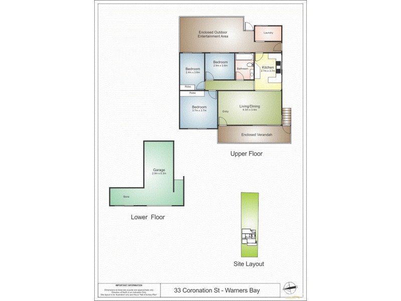 33 Coronation Street, Warners Bay NSW 2282 Floorplan