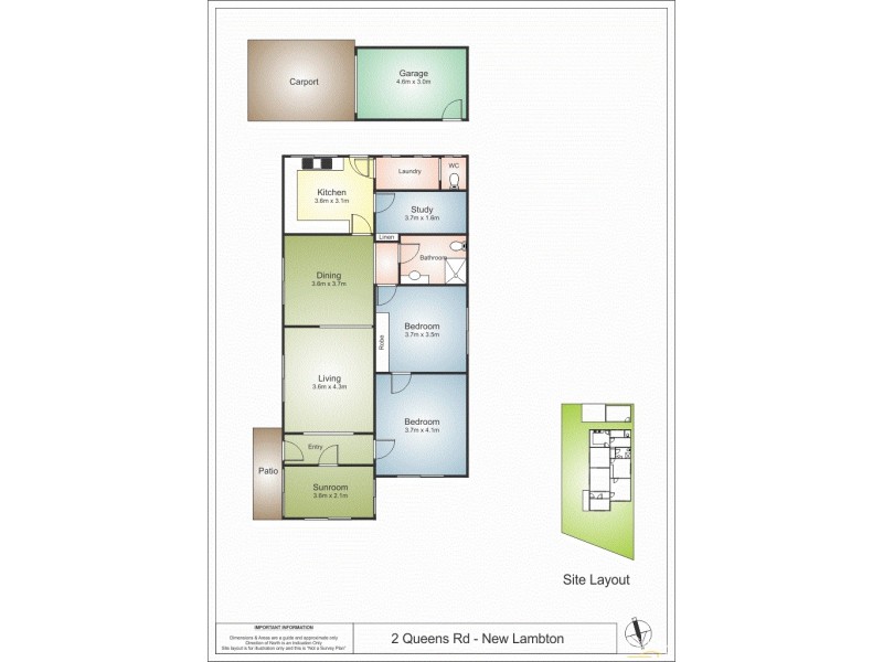 2 Queens Road, New Lambton NSW 2305 Floorplan
