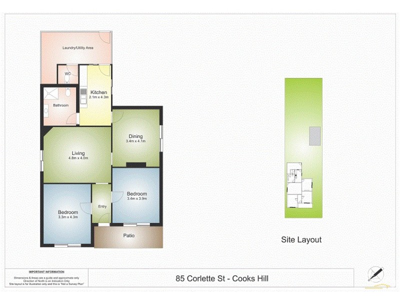 85 Corlette Street, Cooks Hill NSW 2300 Floorplan