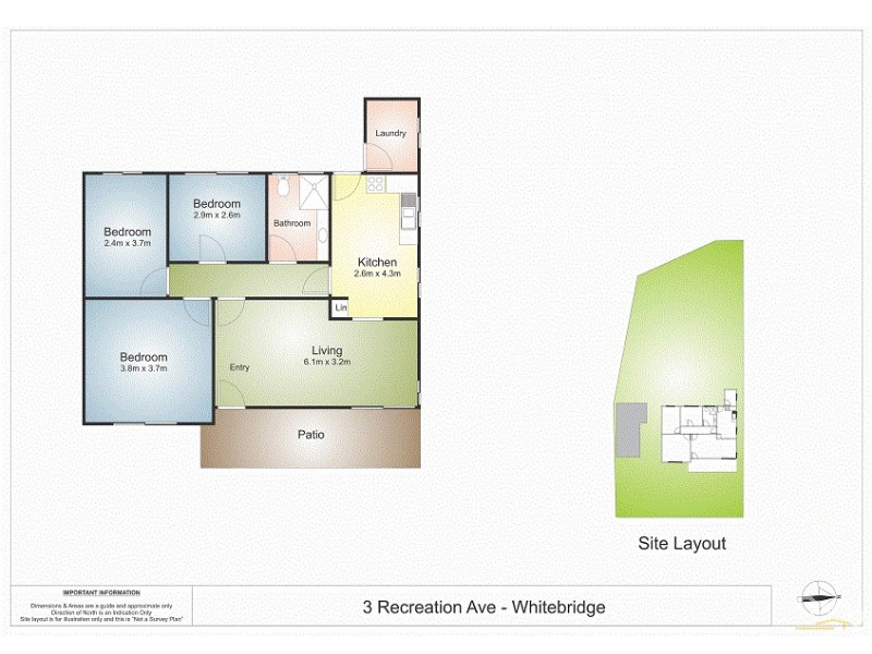 3 Recreation Avenue, Whitebridge NSW 2290 Floorplan