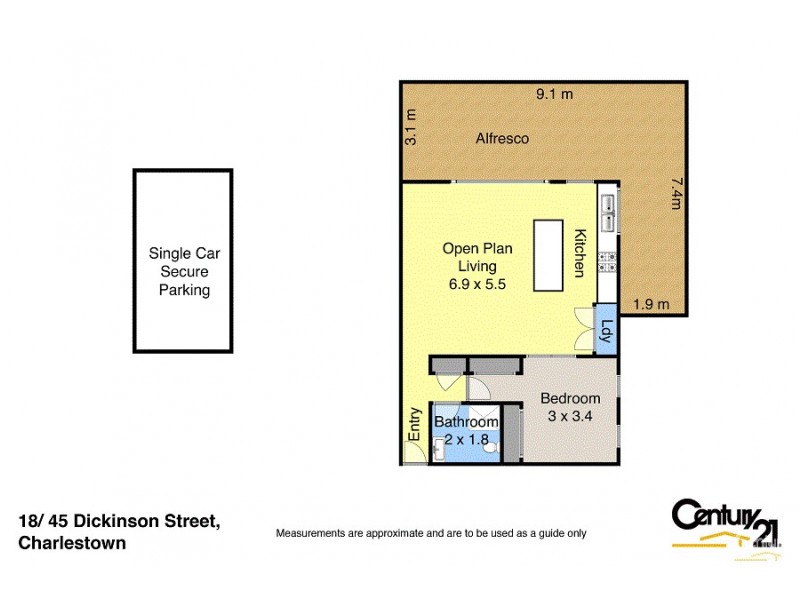 18/45-47 Dickinson Street, Charlestown NSW 2290 Floorplan
