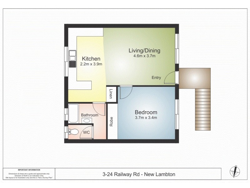 3/24 Railway Road, New Lambton NSW 2305 Floorplan
