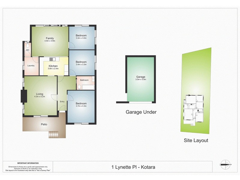 1 Lynette Place, Kotara NSW 2289 Floorplan