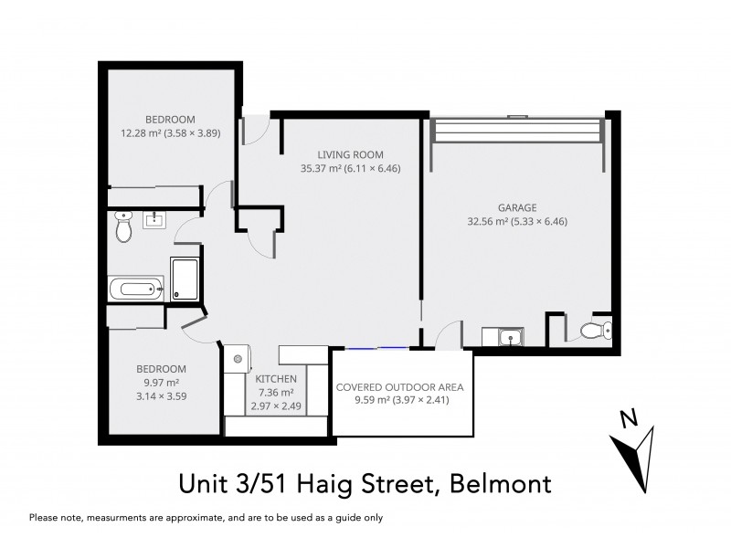 3/51 Haig Street, Belmont NSW 2280 Floorplan