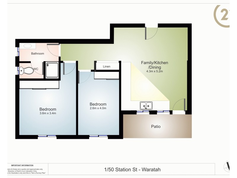 1/50 Station Street, Waratah NSW 2298 Floorplan