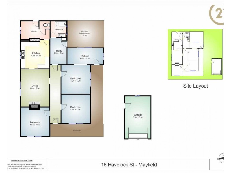 16 Havelock Street, Mayfield NSW 2304 Floorplan