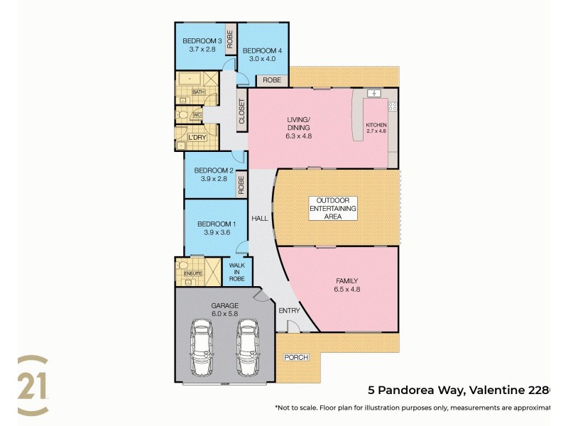 5 Pandorea Way, Valentine NSW 2280 Floorplan