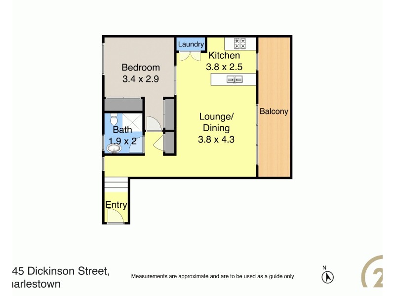 17/45-47 Dickinson Street, Charlestown NSW 2290 Floorplan