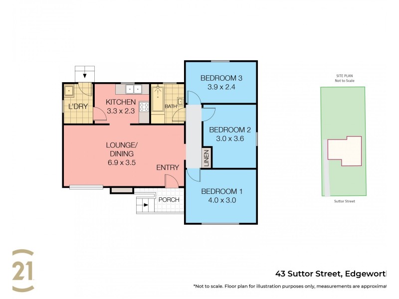 43 Suttor Street, Edgeworth NSW 2285 Floorplan
