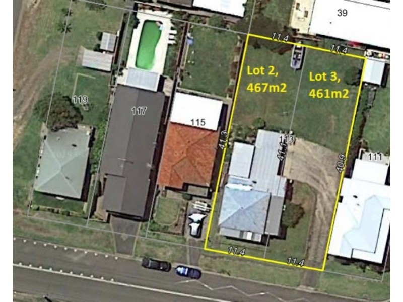 Lot 2 and Lot 3 – 113 Ocean Street, Dudley NSW 2290