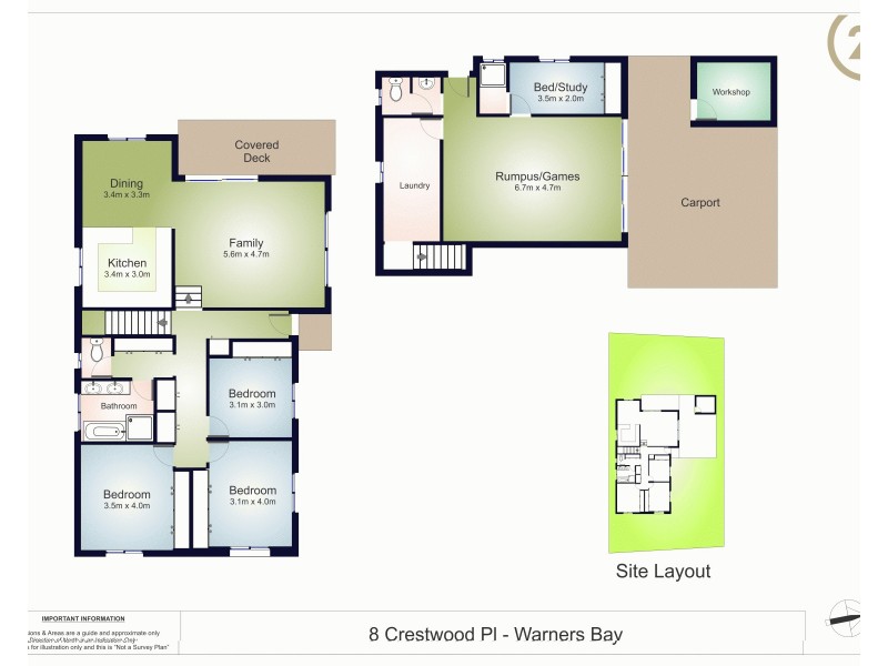 8 Crestwood Place, Warners Bay NSW 2282 Floorplan