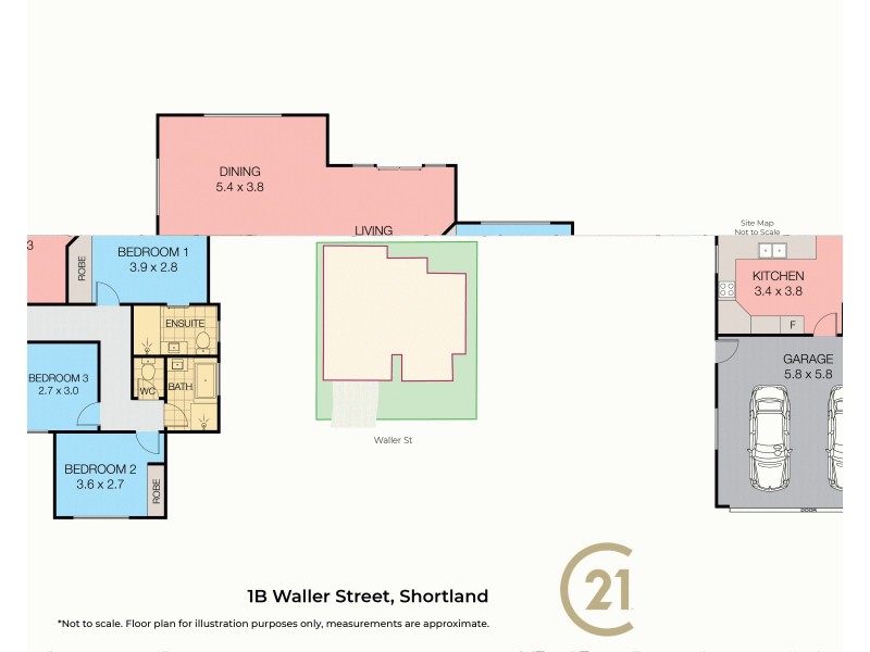 1B Waller Street, Shortland NSW 2307 Floorplan