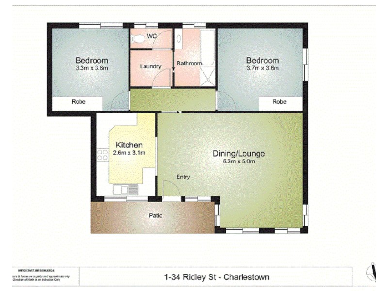 1/34 Ridley Street, Charlestown NSW 2290 Floorplan