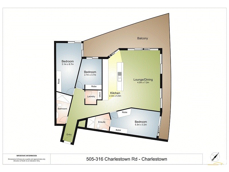 505/316 Charlestown Road, Charlestown NSW 2290 Floorplan