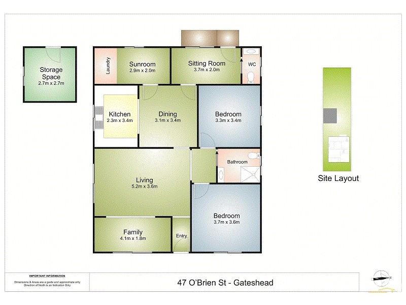 47 O’Brien Street, Gateshead NSW 2290 Floorplan