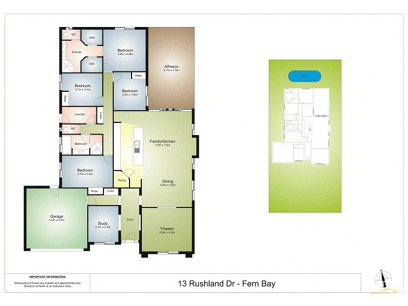 13 Rushland Drive, Fern Bay NSW 2295 Floorplan