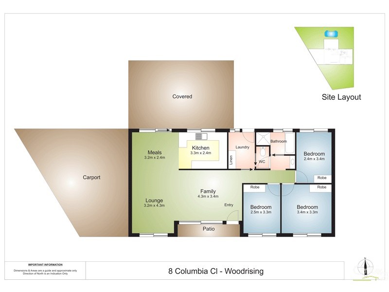 8 Columbia Close, Woodrising NSW 2284 Floorplan