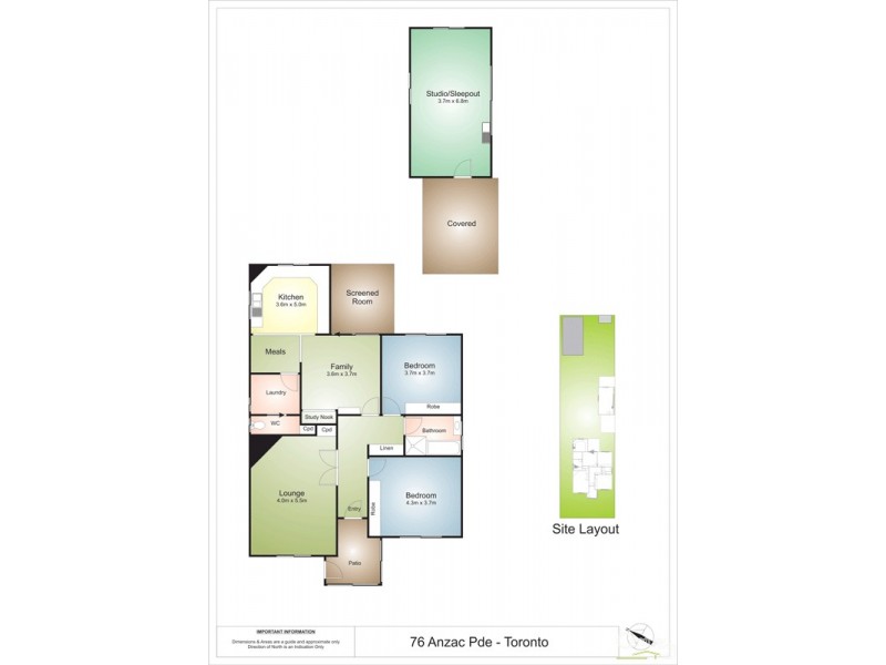 76 Anzac Parade, Toronto NSW 2283 Floorplan