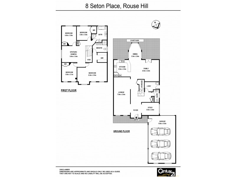 8 Seton Place, Rouse Hill NSW 2155 Floorplan