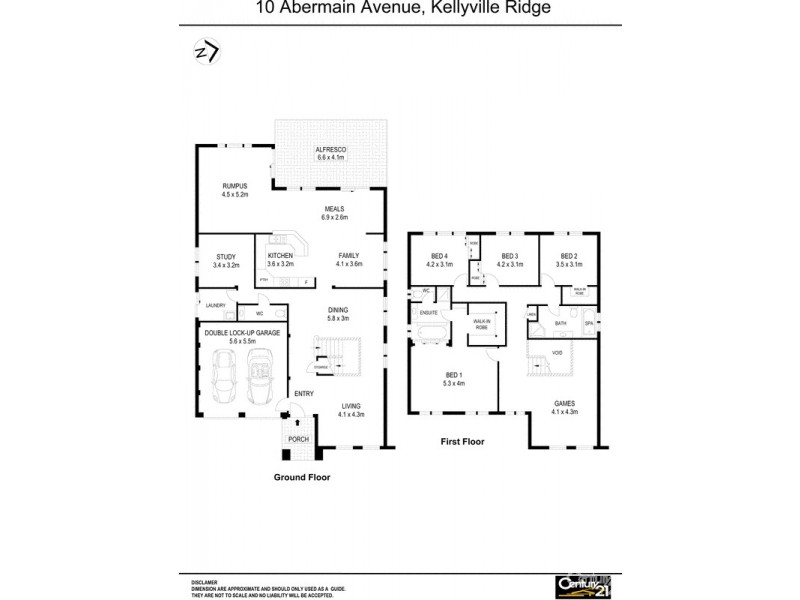 10 Abermain Ave, Kellyville Ridge NSW 2155 Floorplan