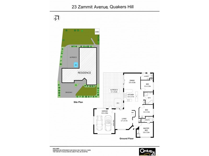23 Zammit Ave, Quakers Hill NSW 2763 Floorplan