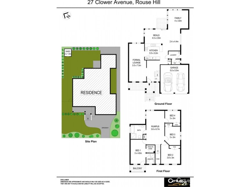 27 Clower Ave, Rouse Hill NSW 2155 Floorplan