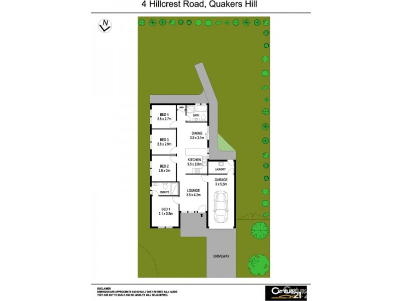 4 Hillcrest Road, Quakers Hill NSW 2763 Floorplan
