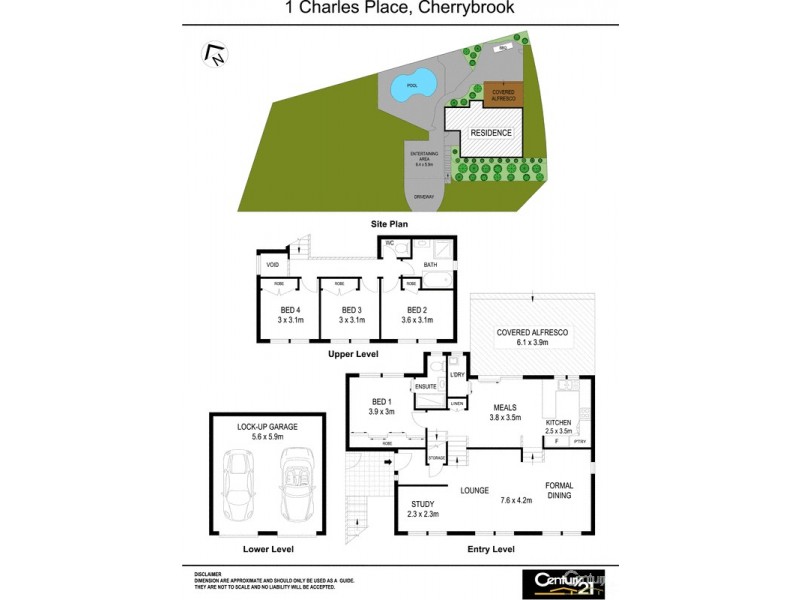 1 Charles Place, Cherrybrook NSW 2126 Floorplan