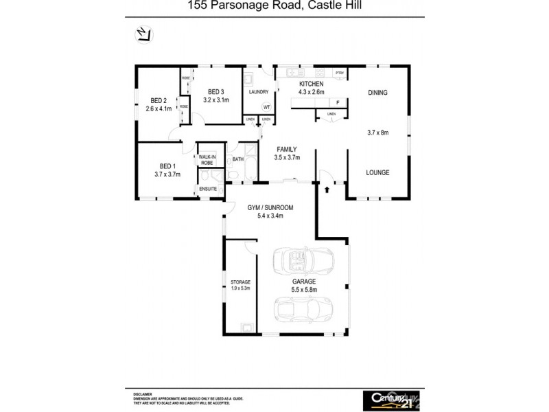 155 Parsonage Road, Castle Hill NSW 2154 Floorplan
