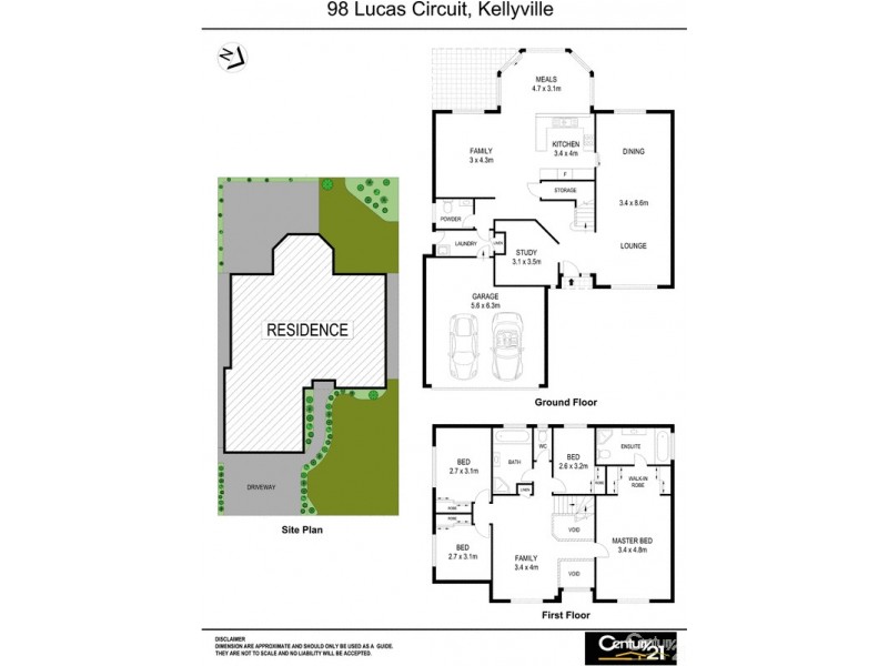 98 Lucas Cct, Kellyville NSW 2155 Floorplan