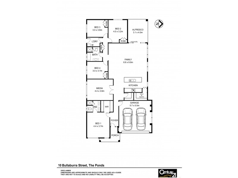 10 Bullaburra St, The Ponds NSW 2769 Floorplan
