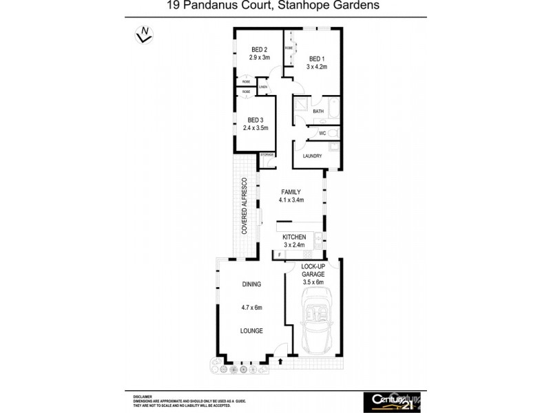19 Pandanus Court, Stanhope Gardens NSW 2768 Floorplan