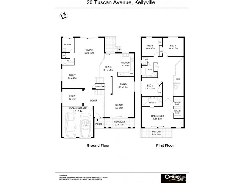 20 Tuscan Avenue, Kellyville NSW 2155 Floorplan