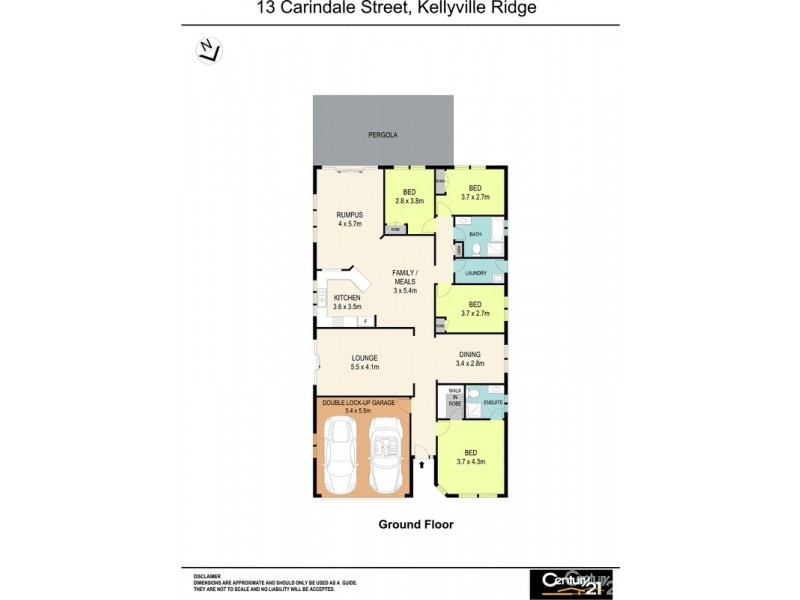 13 Carindale Street, Kellyville Ridge NSW 2155 Floorplan