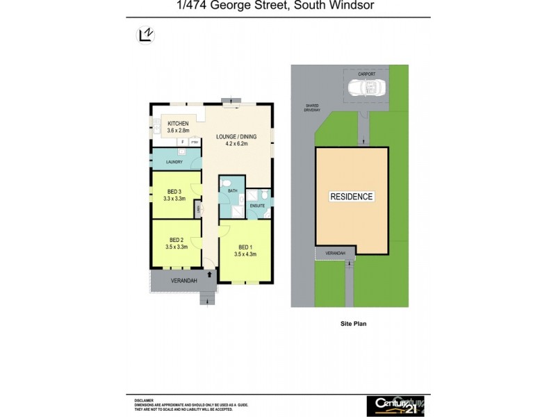 Units 1 and 2 474 George Street, South Windsor NSW 2756 Floorplan