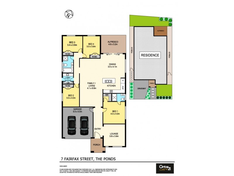 7 Fairfax Street, The Ponds NSW 2769 Floorplan