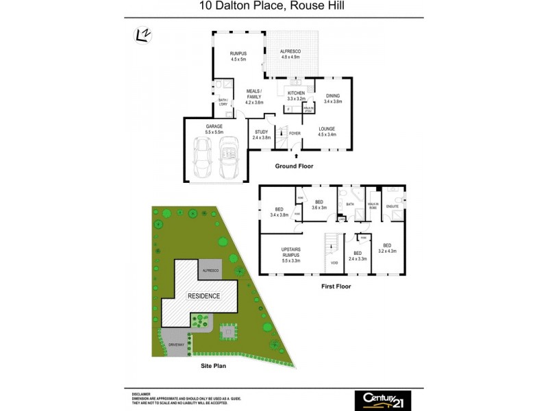 10 Dalton Close, Rouse Hill NSW 2155 Floorplan