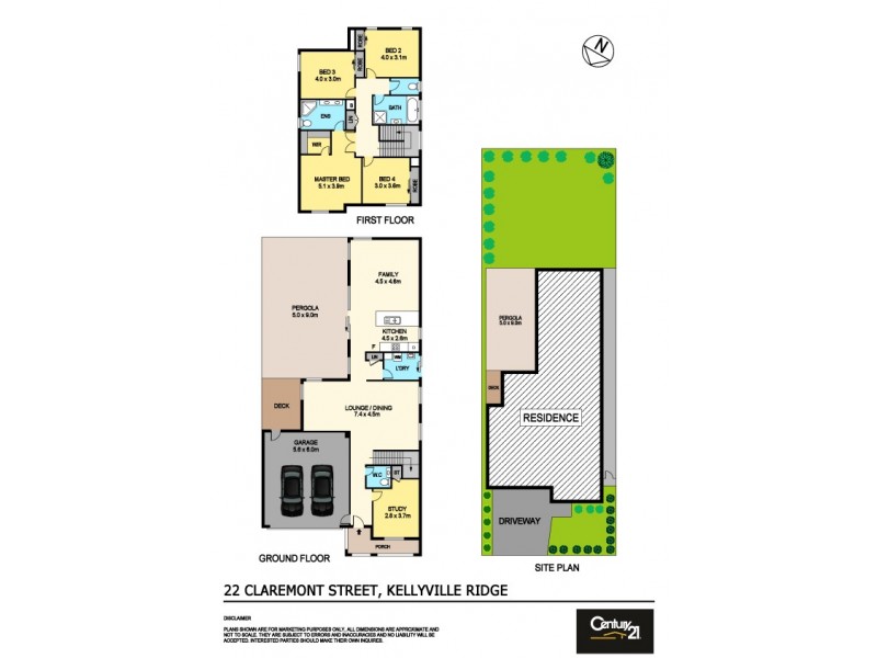 22 Claremont Street, Kellyville Ridge NSW 2155 Floorplan