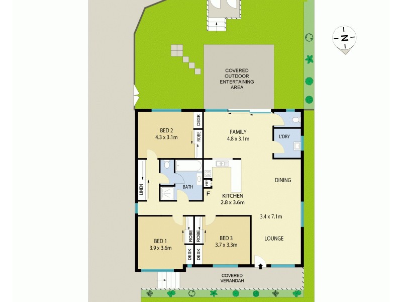 215b Sandgate Road, Birmingham Gardens NSW 2287 Floorplan