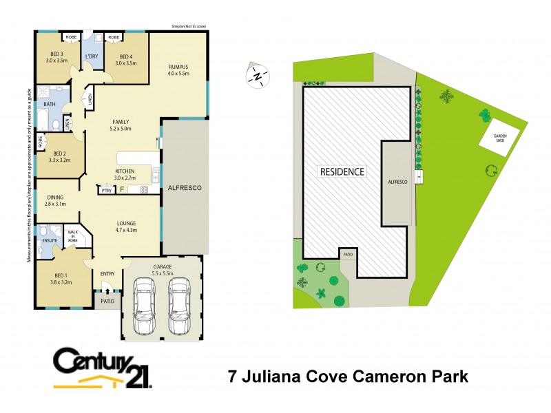 7 Juliana Cove, Cameron Park NSW 2285 Floorplan