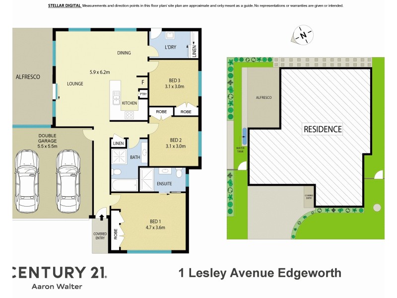 1 Lesley Avenue, Edgeworth NSW 2285 Floorplan