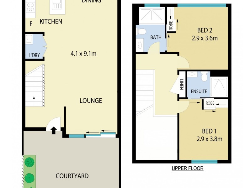 4/1 Avena Path, Waratah West NSW 2298 Floorplan